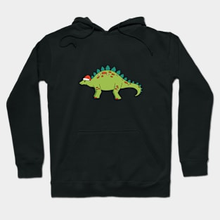 Stegosaurus Santa Hoodie